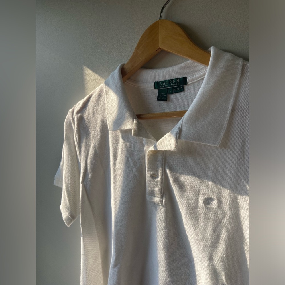 Ralph Lauren white polo shirt